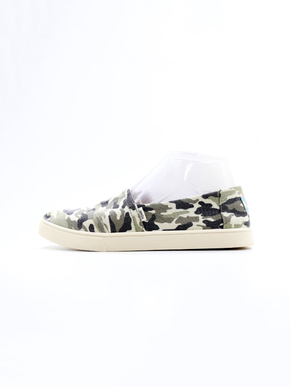 TOMS Alpargata Green Camo Canvas Lightweight Slip On Shoes - Women's 7